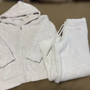 젤라피케 후드 부착 룸웨어 핑크