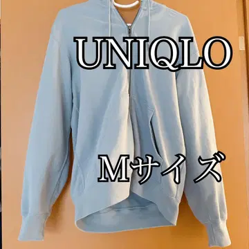 UNIQLO / 맨투맨 풀 집업 후드티 블루 M 사이즈