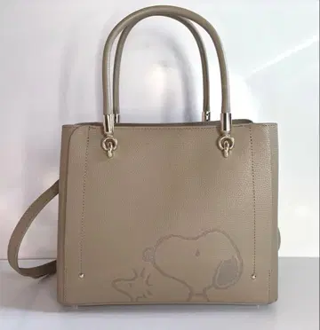 Samantha Thavasa [ 스누피 ] 컬렉션 가죽 토트백