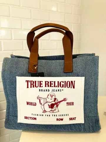 True religion 데님 토트백 트루 릴리전