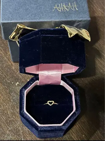 AHKAH 위스퍼 하트 반지 8호