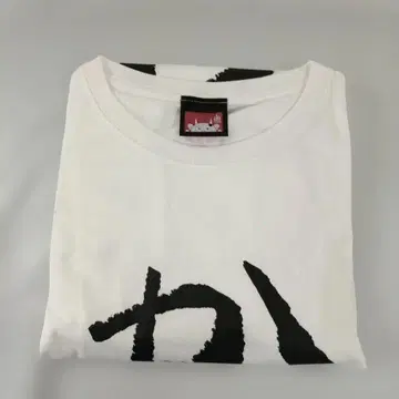 백귀 아야메 [카와요] 디자인 쿠소다사 빅 실루엣 T셔츠 화이트