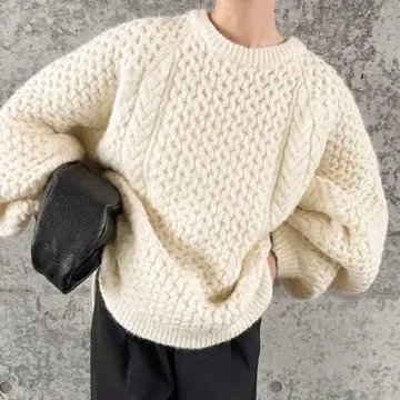 select MOCA 오버사이즈 허니콤 니트