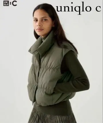 UNIQLO:C 유니클로 크롭 베스트 다운 베스트