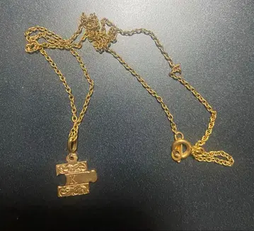 Linamoa 리나모아 퍼즐 목걸이 목걸이 골드