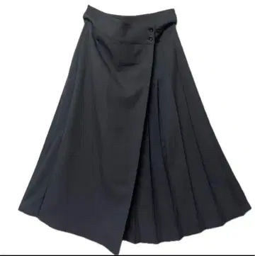 새상품급 BEAMS BOY 폴리에스테르 울 플리츠 롱 스커트 M L