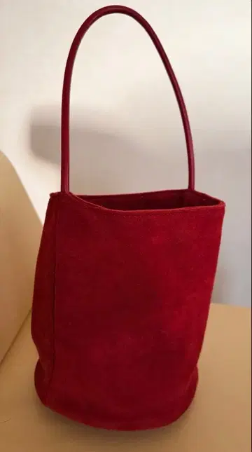 스웨이드라이크 버킷형 토트백