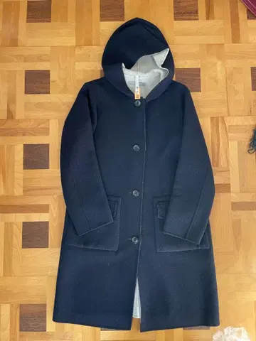 새상품급 띠어리 럭스 더블 페이스 메리노울 리버 코트 L