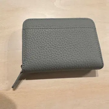 그레이 가죽 코인 케이스
