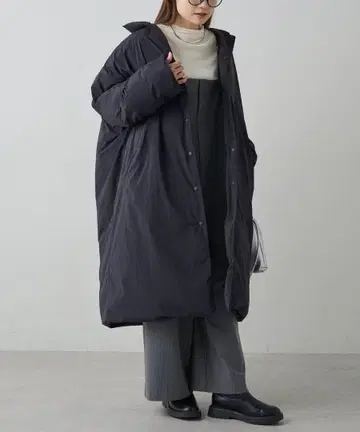 퓨어세신 페이크 다운 스텐카라 코트 다운