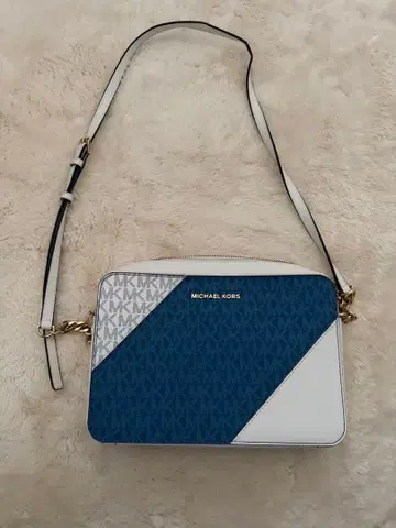 MICHAEL KORS 숄더백 화이트 블루