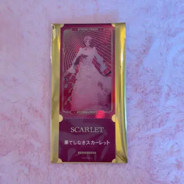 호소다 마모루 사고 실험전 트레이딩 금박 티켓풍 카드 끝없는 스칼렛