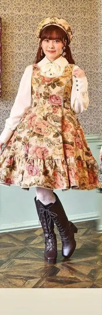 시마무라 쿠루미 노엘 드 메모와르 오버롤 스커트 L 사이즈