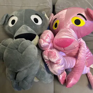 핑크 팬더 BIG 봉제 인형 2체 세트