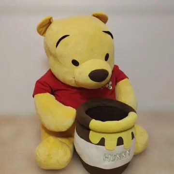 푸우 봉제 인형 허니 포트 포함