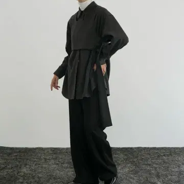 클레인 뷔스티에 세트 체크 셔츠 size 2 GRAY