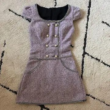 jewels 트위드 미니 드레스