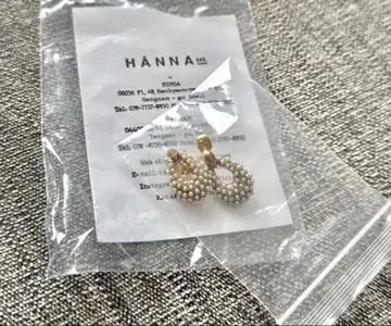 [ 미사용 새상품 ] 한국 HANNA 액세서리샵 펄 귀걸이
