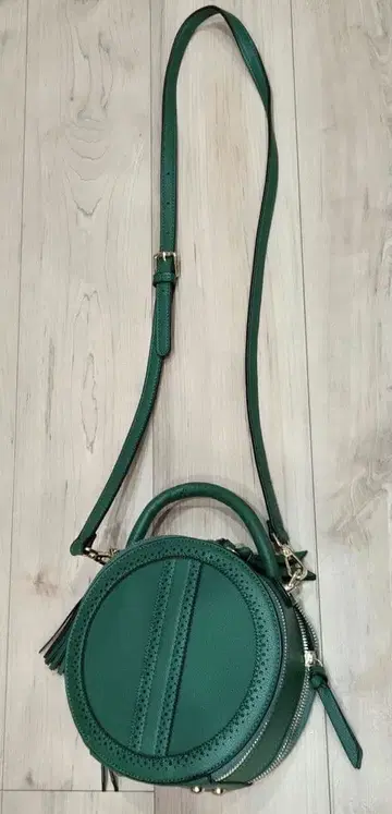 그린 라운드형 숄더백