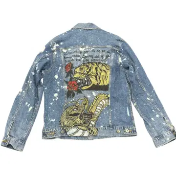 데님 자켓 [ L ] 자켓 데미지 호랑이 용
