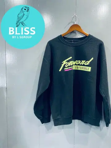 구제 의류 프린트 맨투맨 트레이닝복