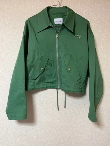 LACOSTE 크롭 자켓 그린 38