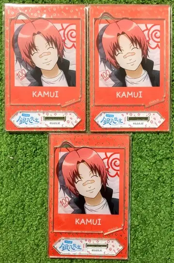 새상품 3년 Z반 긴파치선생 사진 스타일 아크릴 스탠드 카무이 은혼 덕질