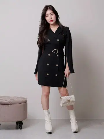 립서비스 2way 미니 원피스 블랙 택 포함 미사용 새상품