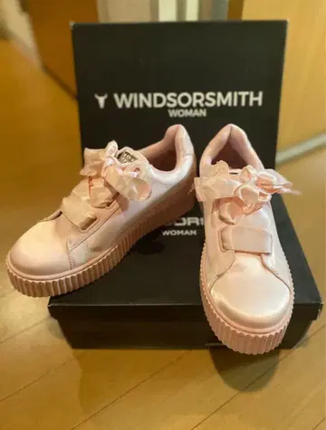 EU36 windsor smith 통굽 스니커즈 핑크