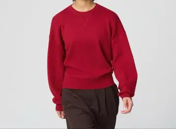 유니클로 스무스 코튼 크루넥 스웨터