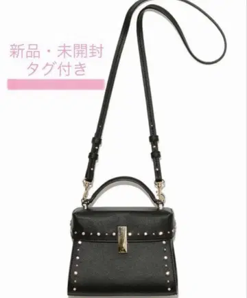 새상품 셀포드 비쥬 스터드 미니백 블랙