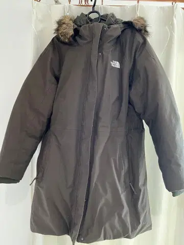 THE NORTH FACE 올리브 그린 롱 다운 자켓