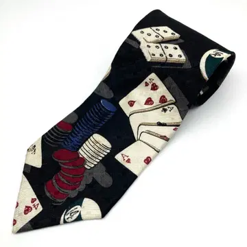 USA제 넥타이 도박 카드놀이 당구 구제 의류 올 패턴 블랙