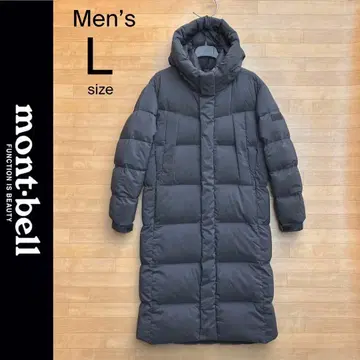 L 몽벨 다운 코트 롱 다운 벤치 코트 그레이 몽벨 다운