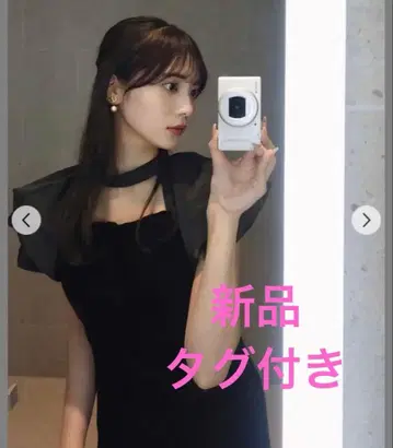 [ 미사용 새상품 ] ANDRESD drape velour dress