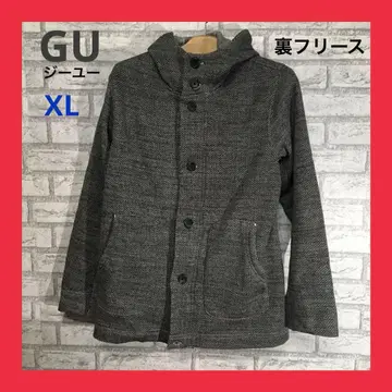지유 안감 플리스 자켓 코트 남성용 XL 올 패턴 그레이
