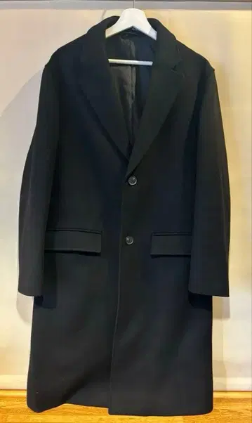 ZARA 블랙 체스터 코트 M