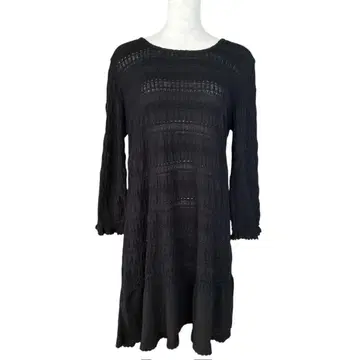 INGEBORG 잉게보그 니트 원피스 블랙 11호 튜닉