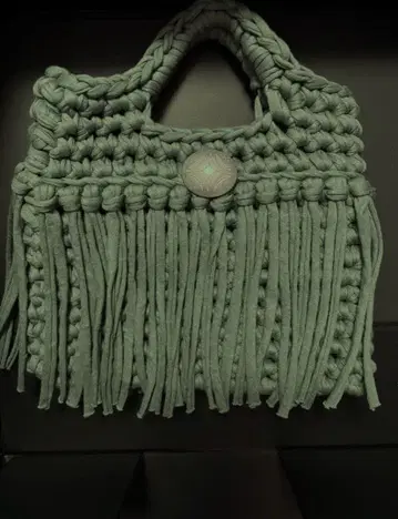 프린지 스파게티 편직 백