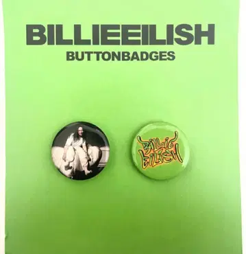 billie eilish 빌리 아일리시 배지 공식 굿즈 레어 음악