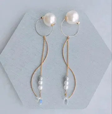 사토식 림프 케어 이어커프 (뷰티 커프) S자 웨이브 x 크리스탈