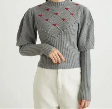 LILY BROWN 모티브 자수 니트탑