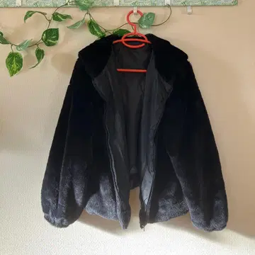 후드 부착 블루종 블랙