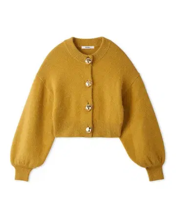 SNIDEL 버튼 플러피 니트 가디건