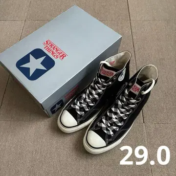 컨버스 올스타 에이지드 기묘한 이야기 29.0 블랙 80s