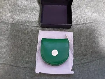황궁 한정판 국화 문양 코인 케이스 동전 지갑 그린
