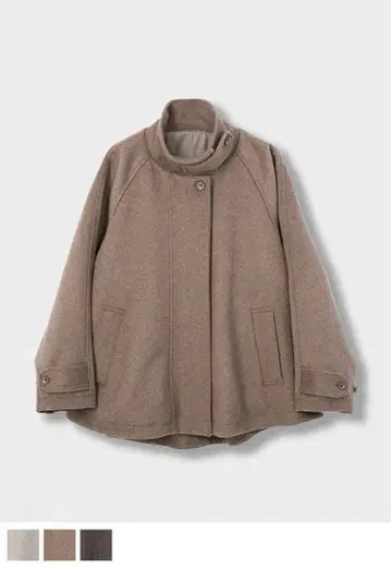 [새상품급] INTIMITE() 스탠드 A라인 코트 브라운