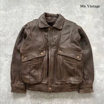 [ Vintage ] 90s 빈티지 A-2 가죽 자켓 탈착 라이너