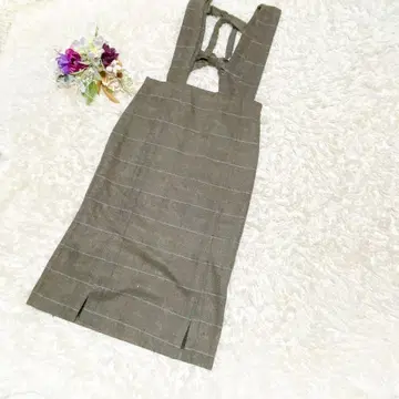 [ Ray BEAMS/빔즈 ] 글렌체크 리본 포함 원피스(1)