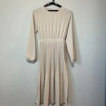 플리츠 원피스 긴팔